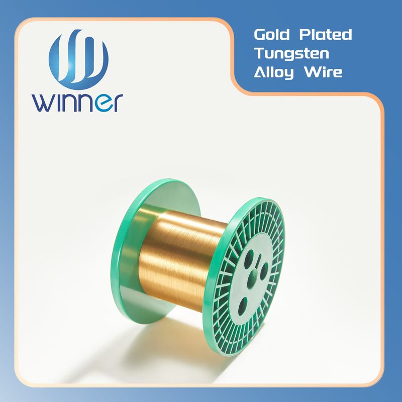 High Performance Ultra Fine Gold Plated Tungsten Wire for Precision Electronics & RF Applications