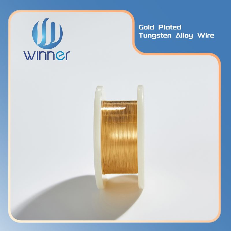 High Performance Ultra Fine Gold Plated Tungsten Wire for Precision Electronics & RF Applications