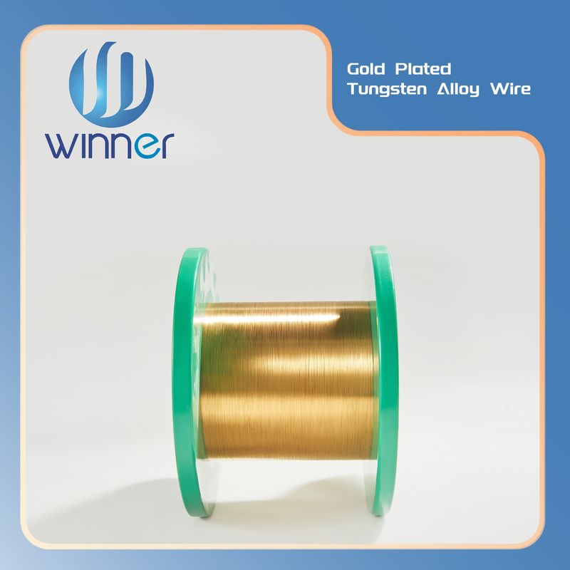 High Performance Ultra Fine Gold Plated Tungsten Wire for Precision Electronics & RF Applications