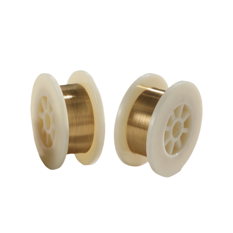 Ultra ince tel çapı 0.011mm Tıbbi cihaz endüstrisi için altın kaplama volfram tel