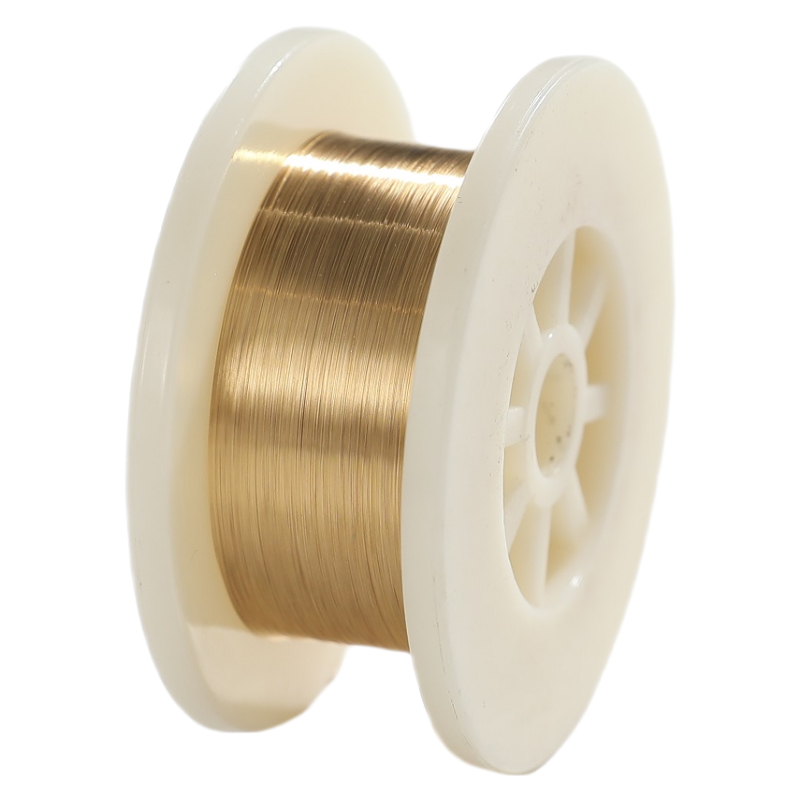 Ultra ince tel çapı 0.011mm Tıbbi cihaz endüstrisi için altın kaplama volfram tel