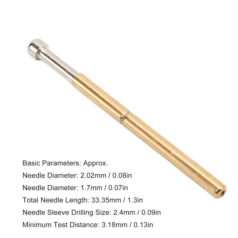 Fabrika Tedariki Yaylı Test Probeleri Büyük Yuvarlak Kafa Tipi 2mm Çap Test Aletleri PCB Test Pimi