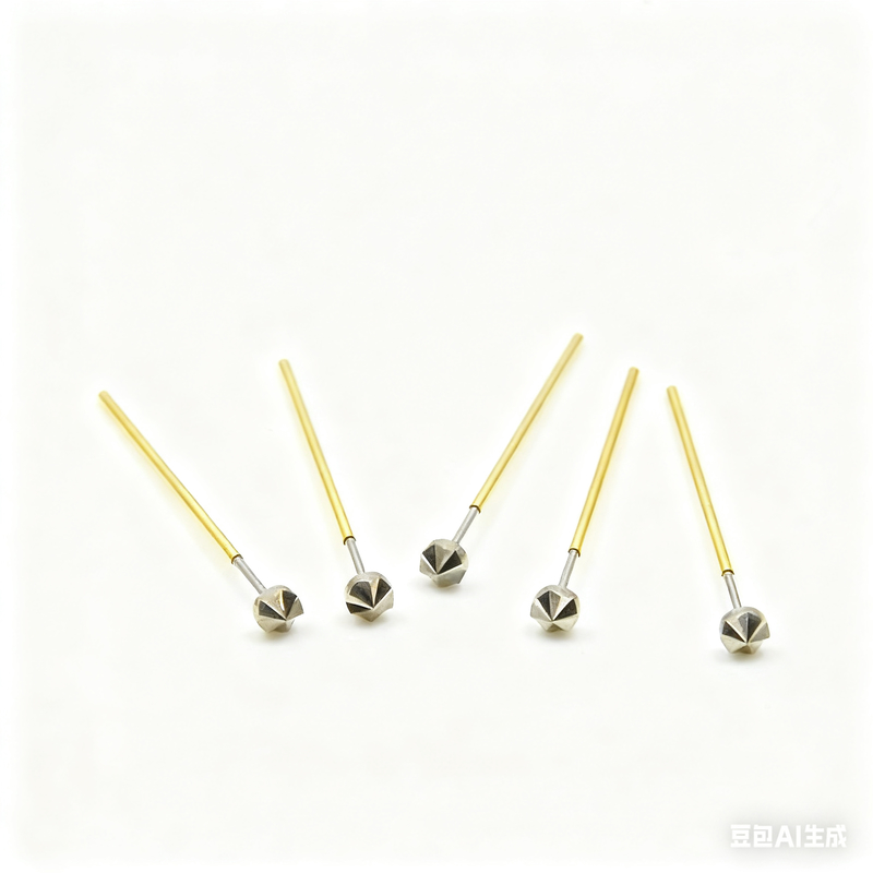 Customized Gold Plated Spring Test Probe with 1.90mm Pitch and 1.35mm/1.40mm Mounting Hole for PCB ICT Testing