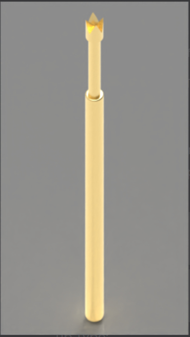 Yüksek vuruş doğruluğu için 100 millik taç ucu ve BeCu Plunger ile yaylı test sondası