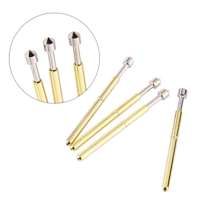 P75-E2 3A PCB Testleri için 1,3 mm Konik Başlı ve 1,02 mm Tüp Diametresi olan Yaylı Test Sondu