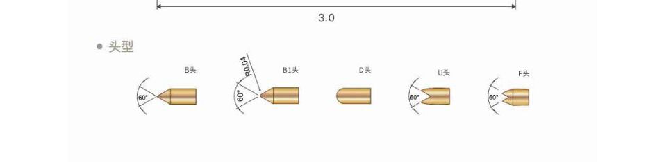 IC Testleri için Çift Başlı Test Sondu Yay Bağlantı Pini YOUFU UF-FTO55FD030-002